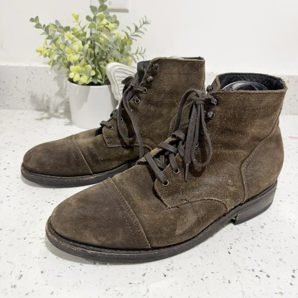 Thursday Boot Co Everyday Captain Men’s Size 9 US Suede Eyelet Lace Up Boots 9